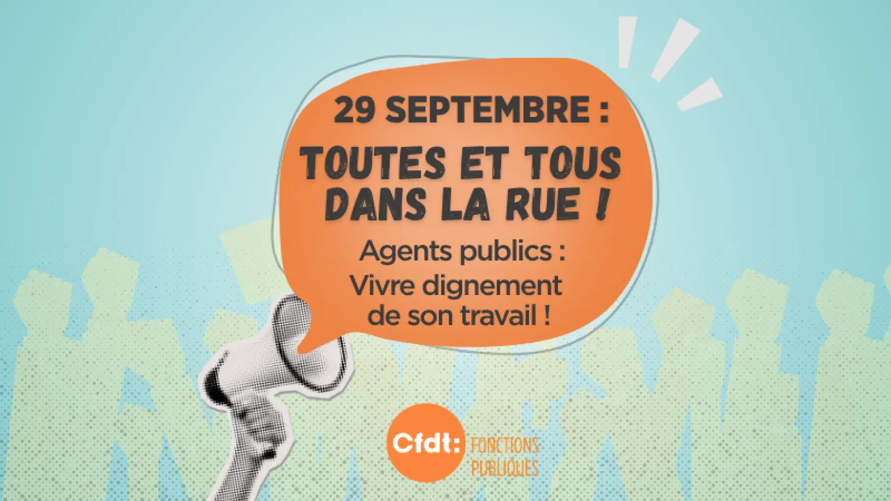 29 septembre : toutes et tous dans la rue ! Agents publics : vivre dignement de son travail !